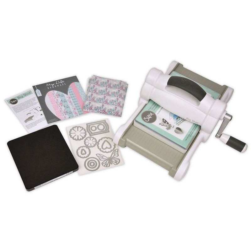 Big Shot Starter Kit Bílo-šedý, Sizzix Příslušenství, Embosování, Scrapbooking Papír