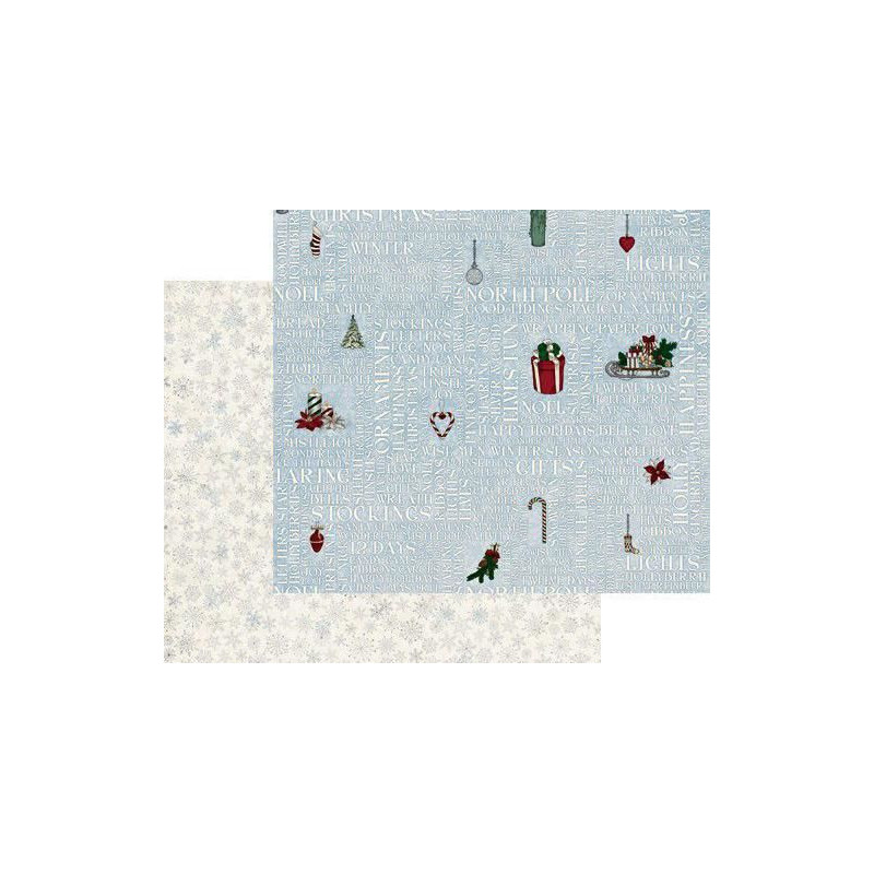 Oboustranný Papír Na Scrapbook (1ks) Tis The Season Yuletide Bobunny 30 x 30 Vánoce Papíry Listy Potiskem Scrapbooking