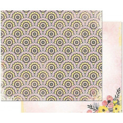 Oboustranný Papír Na Scrapbook (1ks) Petal Lane Blooms Bobunny 30 x 30 Ornamenty Papíry Listy Potiskem Scrapbooking