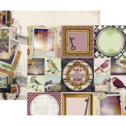 Oboustranný Papír Na Scrapbook (1ks) Beautiful Dreamer Live Life Bobunny 30 x 30 Kartičky Papíry Listy Potiskem Scrapbooking