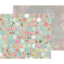 Oboustranný Papír Na Scrapbook (1ks) Soiree Wonderful Bobunny 30 x 30 Vintage Papíry Listy Potiskem Scrapbooking