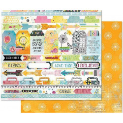 Oboustranný Papír Na Scrapbook (1ks) Faith Rejoice Bobunny 30 x 30 Kartičky Papíry Listy Potiskem Scrapbooking