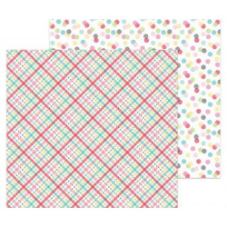 Oboustranný Papír Na Scrapbook (1ks) Plaid About You Doodlebug Design Inc., 30 x 30 Vzory Papíry Listy Potiskem Scrapbooking