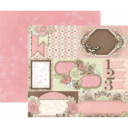 Oboustranný Papír Na Scrapbook (1ks) Primrose - Breathtaking Bobunny 30 x 30 Kartičky Papíry Listy Potiskem Scrapbooking