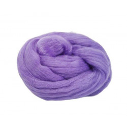 Merino 50g Vlna Ovčí Jemná Lilac Dhg Jednobarevná, Plstění, Textil Hedvábí