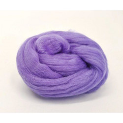 Merino 50g Vlna Ovčí Jemná Lilac Dhg Jednobarevná, Plstění, Textil Hedvábí