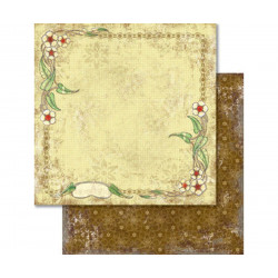 Oboustranný Papír Na Scrapbook Nostalgia Květinový Rámeček Ursus 30 x 30 Příroda Papíry Listy Potiskem Scrapbooking