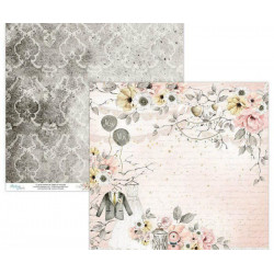 Oboustranný Papír Na Scrapbook Mintay Marry Me! (1ks) Mrm-01 Mintay By Karola 30 x 30 Svatba Papíry Listy Potiskem Scrapbooking