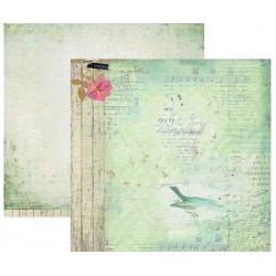 Oboustranný Papír Na Scrapbook Romantic Botanic (1ks) Č.02 Studio Light 30 x 30 Vintage Papíry Listy Potiskem Scrapbooking