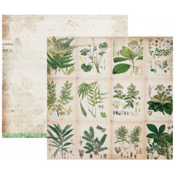 Oboustranný Papír Na Scrapbook Romantic Botanic (1ks) Č.03 Studio Light 30 x 30 Příroda Papíry Listy Potiskem Scrapbooking