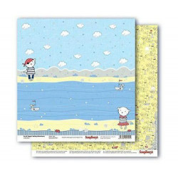 Oboustranný Papír Na Scrapbook Scrapberry´s (1ks) Sailor Cats Scrapberrys 30 x 30 Děti Papíry Listy Potiskem Scrapbooking