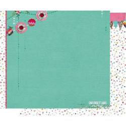 Oboustranný Papír Na Scrapbook Flower Delight (1ks) Č.04 Studio Light 30 x 30 Příroda Papíry Listy Potiskem Scrapbooking