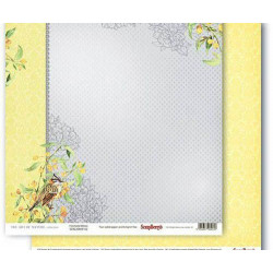 Oboustranný Papír Na Scrapbook Scrapberry´s (1ks) The Art Of Nature Fontainebleau Scrapberrys 30 x 30 Příroda Papíry Listy