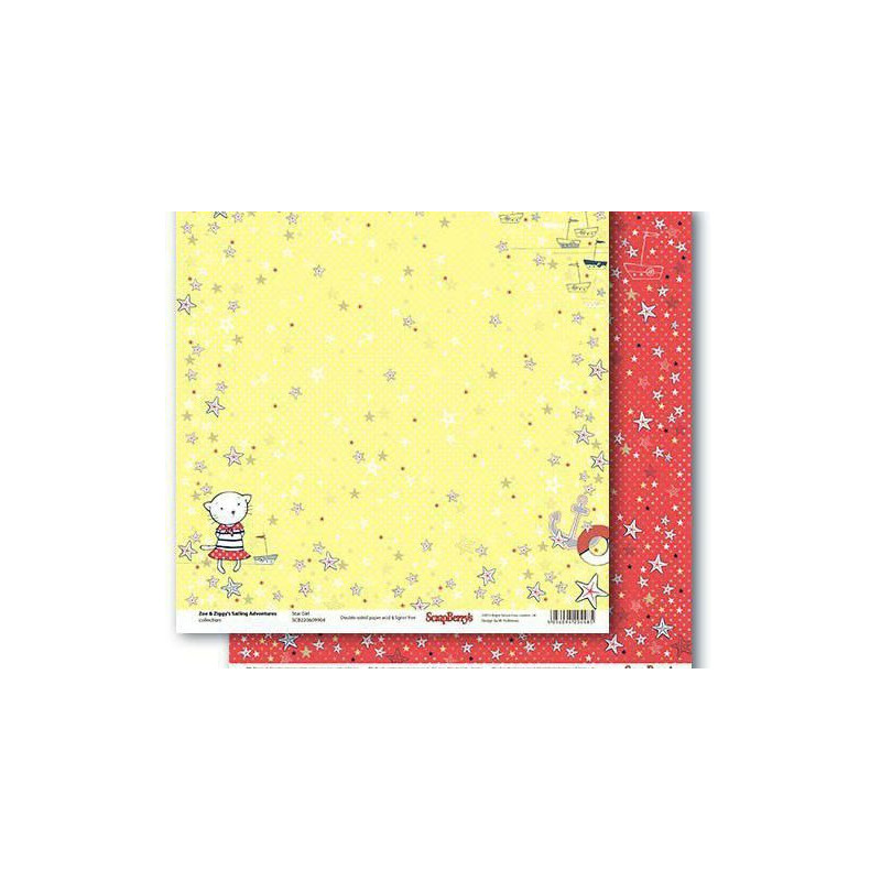 Oboustranný Papír Na Scrapbook Scrapberry´s (1ks) Star Girl Scrapberrys 30 x 30 Děti Papíry Listy Potiskem Scrapbooking