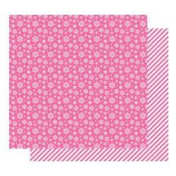 Oboustranný Papír Na Scrapbook Scrapberry´s (1ks) Snowflakes Pink Crush Scrapberrys 30 x 30 Vánoce Papíry Listy Potiskem