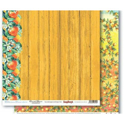 Oboustranný Papír Na Scrapbook Scrapberry´s (1ks) Oriental Flowers Scrapberrys 30 x 30 Příroda Papíry Listy Potiskem