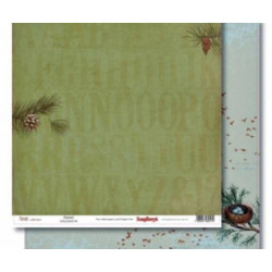 Oboustranný Papír Na Scrapbook Scrapberry´s (1ks) Pinewood Scrapberrys 30 x 30 Zvířata Papíry Listy Potiskem Scrapbooking