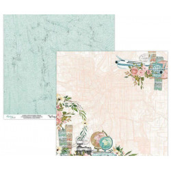 Oboustranný Papír Na Scrapbook Mintay Wanderlust (1ks) Wan-03 Mintay By Karola 30 x 30 Vzory Papíry Listy Potiskem Scrapbooking