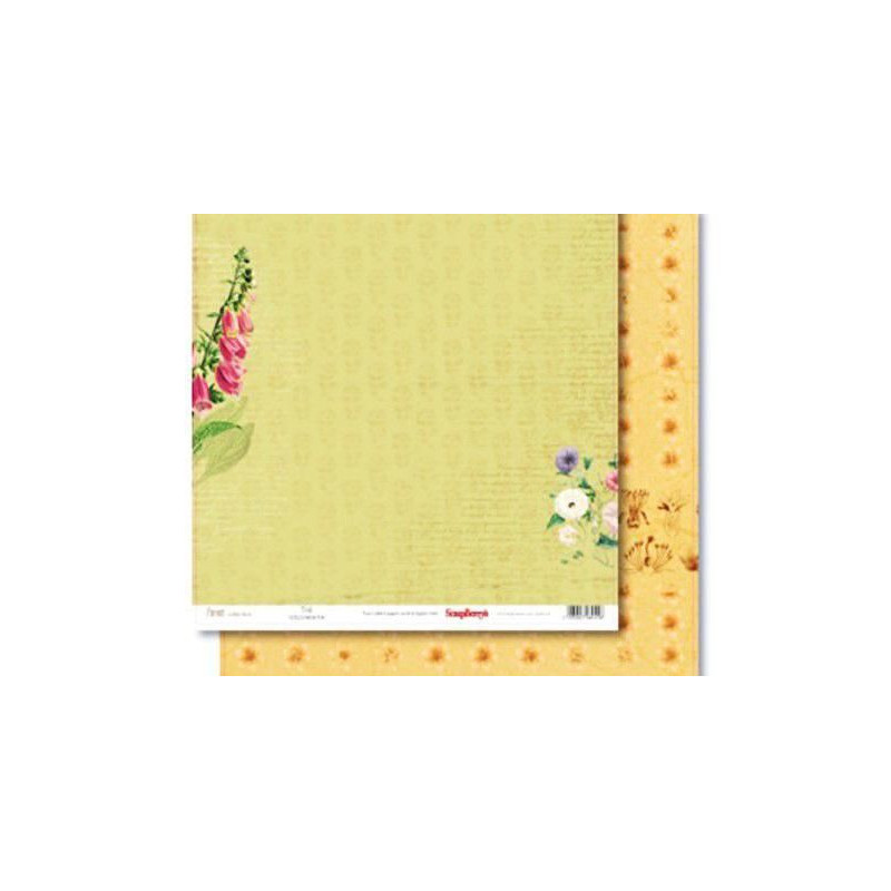 Oboustranný Papír Na Scrapbook Scrapberry´s (1ks) Trail Scrapberrys 30 x 30 Příroda Papíry Listy Potiskem Scrapbooking