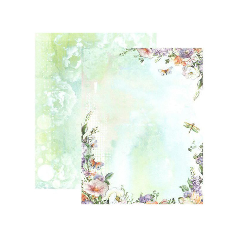 Oboustranný Papír Na Scrapbook A4 So Spring (1ks) Č.253 Studio Light 170g/m2 Papíry Jednotlivé, Potiskem Scrapbooking