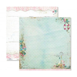 Oboustranný Papír Na Scrapbook Romantic Summer (1ks) Č.04 Studio Light 30 x 30 Příroda Papíry Listy Potiskem Scrapbooking