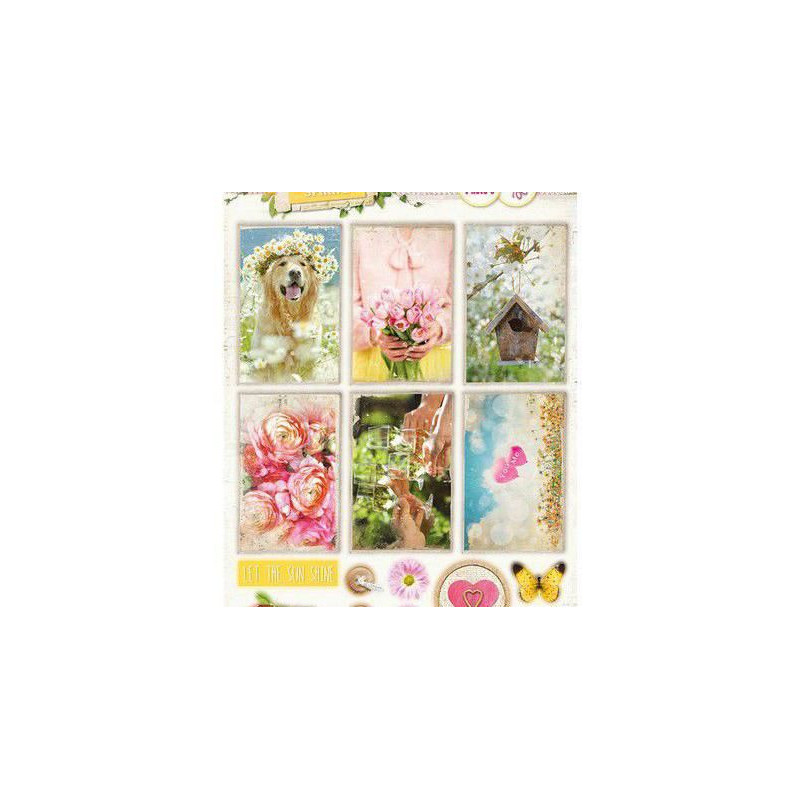 Papírové Výseky A4 3d Celebrate Spring Č.555 Studio Light Dekorační Výřezy Papíry Potiskem Scrapbooking