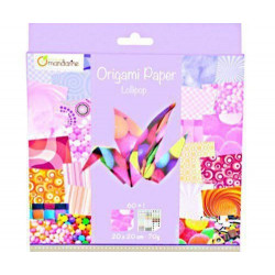 Papíry Na Origami 20x20cm (60ks) Lollipop Avenue Mandarine Technika Scrapbooking