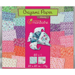 Papíry Na Origami 20x20cm (60ks) Liberty Avenue Mandarine Technika Scrapbooking