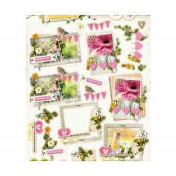 Papírové Výseky A4 3d Celebrate Spring Č.562 Studio Light Dekorační Výřezy Papíry Potiskem Scrapbooking