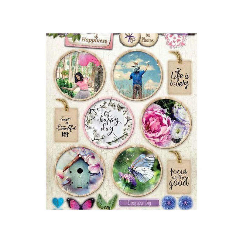 Papírové Výseky A4 Home & Hapiness Č.547 Studio Light Dekorační Výřezy Papíry Potiskem Scrapbooking