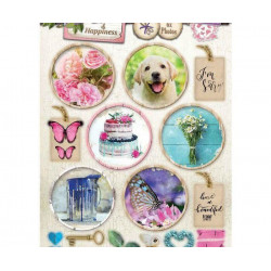 Papírové Výseky A4 Home & Hapiness Č.548 Studio Light Dekorační Výřezy Papíry Potiskem Scrapbooking