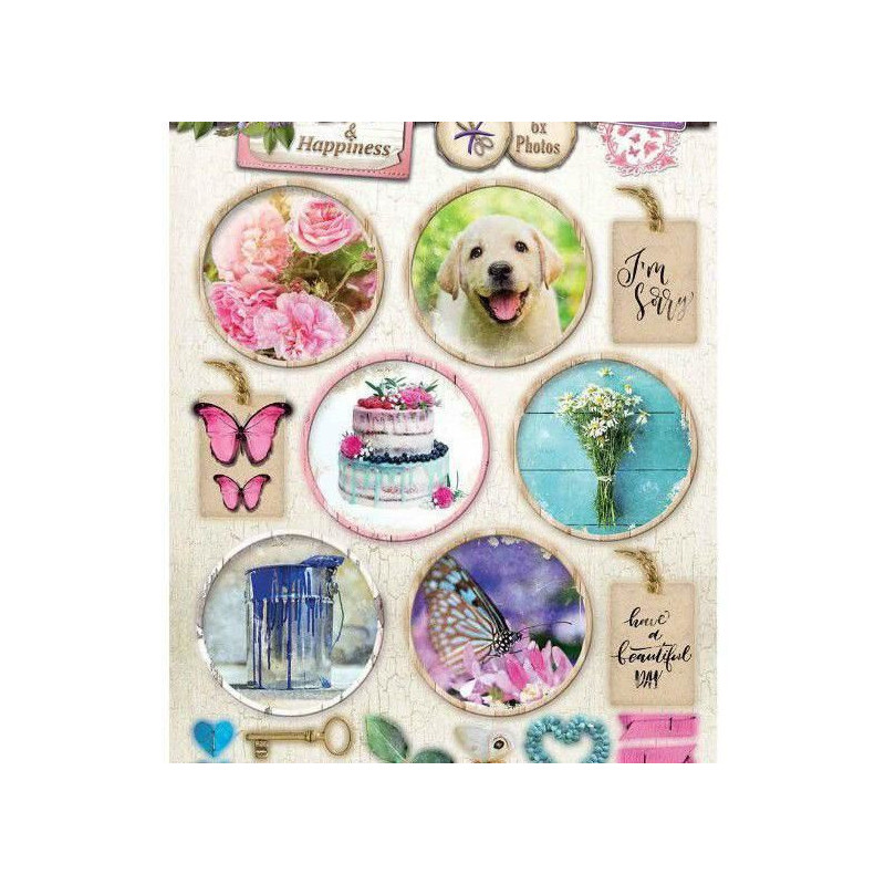 Papírové Výseky A4 Home & Hapiness Č.548 Studio Light Dekorační Výřezy Papíry Potiskem Scrapbooking