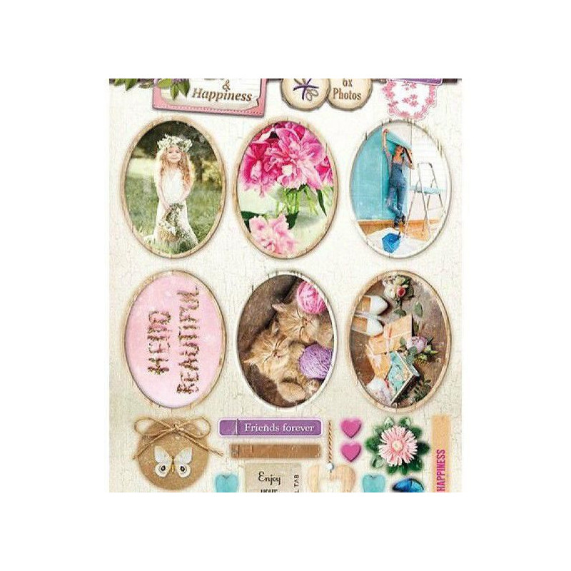 Papírové Výseky A4 Home & Hapiness Č.544 Studio Light Dekorační Výřezy Papíry Potiskem Scrapbooking