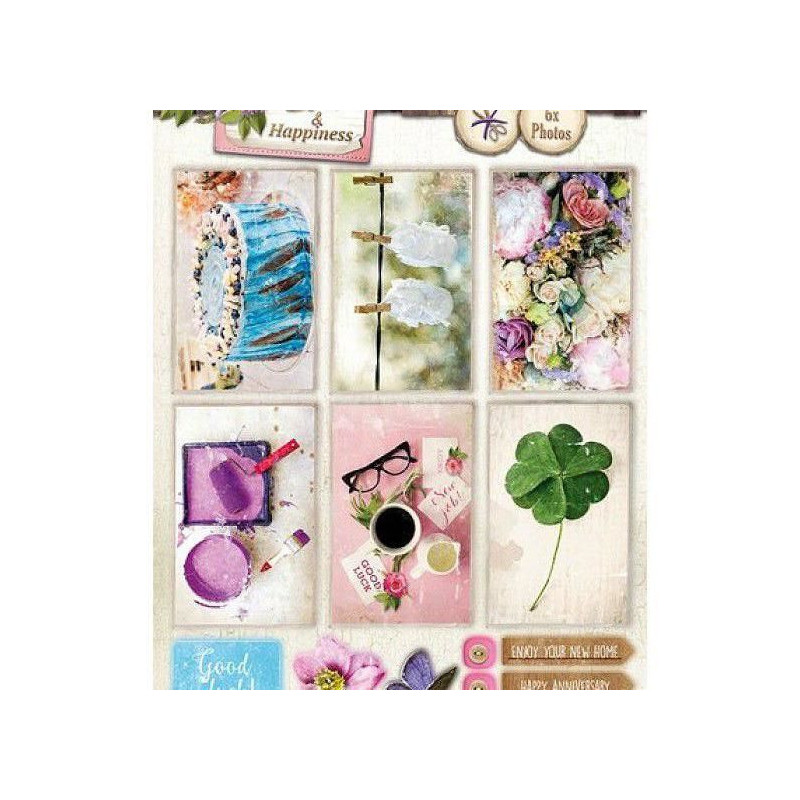 Papírové Výseky A4 Home & Hapiness Č.543 Studio Light Dekorační Výřezy Papíry Potiskem Scrapbooking