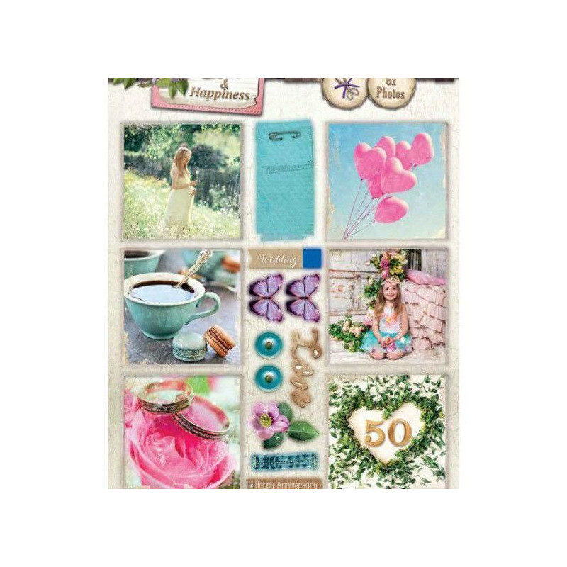 Papírové Výseky A4 Home & Hapiness Č.549 Studio Light Dekorační Výřezy Papíry Potiskem Scrapbooking