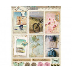 Papírové Výseky A4 Memories Of Summer Č.617 Studio Light Dekorační Výřezy Papíry Potiskem Scrapbooking