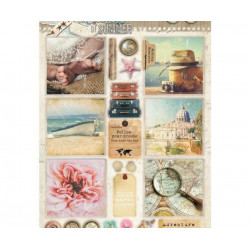 Papírové Výseky A4 Memories Of Summer Č.620 Studio Light Dekorační Výřezy Papíry Potiskem Scrapbooking