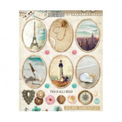 Papírové Výseky A4 Memories Of Summer Č.618 Studio Light Dekorační Výřezy Papíry Potiskem Scrapbooking