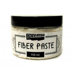 Pasta Strukturovací S Vlákny Fiber Paste Bílá Matná 150ml Pentart Gesso Pasty Barvy Speciální, Hobby Barvy Decoupage