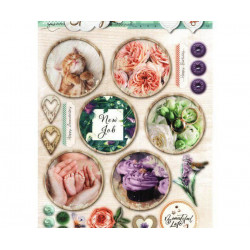 Papírové Výseky A4 So Spring Č.603 Studio Light Dekorační Výřezy Papíry Potiskem Scrapbooking