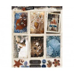 Papírové Výseky A4 Winter Trails Č. 625 Studio Light Dekorační Výřezy Papíry Potiskem Scrapbooking