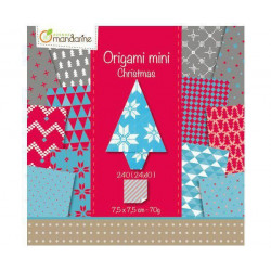 Papíry Na Origami 7, 5x7, 5cm (240ks) Christmas Avenue Mandarine Vánoční, Vánoce Scrapbooking