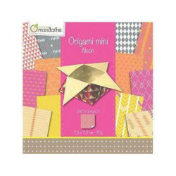 Papíry Na Origami 7, 5x7, 5cm (240ks) Neon Avenue Mandarine Technika Scrapbooking