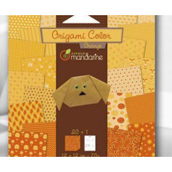 Papíry Na Origami 12x12cm (20ks) Oranžové, Avenue Mandarine Technika Scrapbooking