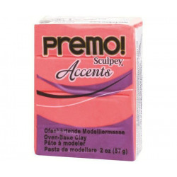 Premo Accents 57g Průsvitná Červená, Sculpey FIMO Výroba Šperků