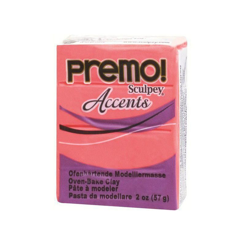 Premo Accents 57g Průsvitná Červená, Sculpey FIMO Výroba Šperků