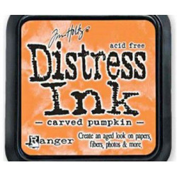 Polštářek Distress Ink Carved Pumpkin Ranger Polštářky 5x5cm Inkousty Scrapbooking Papír