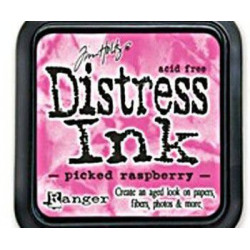 Polštářek Distress Ink Picked Raspberry Ranger Polštářky 5x5cm Inkousty Scrapbooking Papír