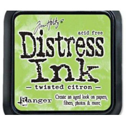 Polštářek Distress Ink Twisted Citron Ranger Polštářky 5x5cm Inkousty Scrapbooking Papír