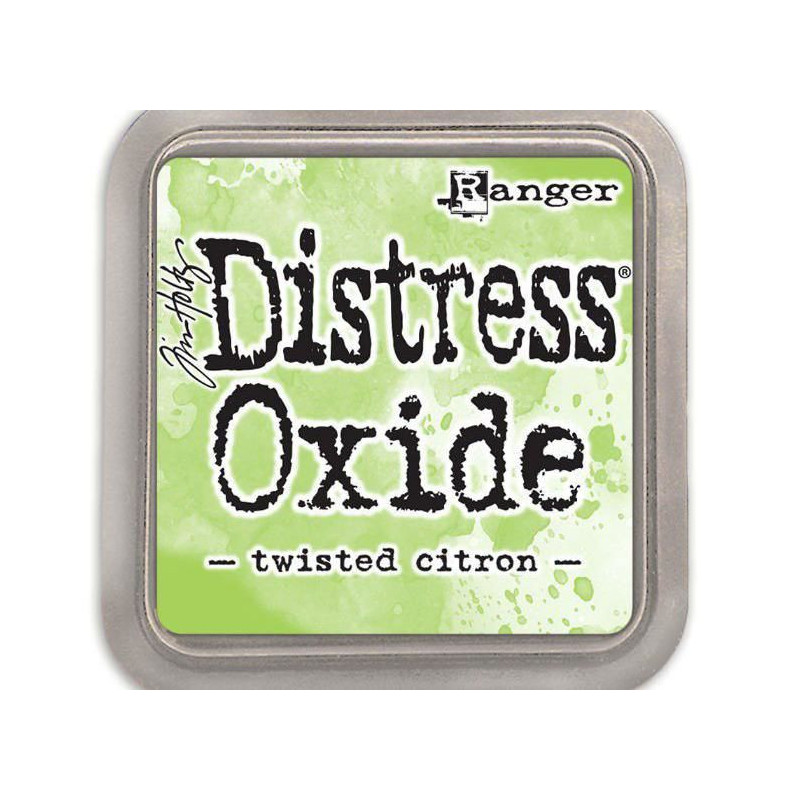 Polštářek Distress Oxide Twisted Citron Ranger Polštářky 5x5cm Inkousty Scrapbooking Papír